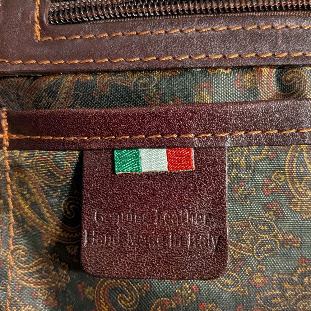 De Martino Buffalo Leather Shoulder Bag Italian Made Amalfi Coast Sorrento Tote View 3
